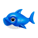 Robo Alive Junior Baby Shark New Silicon Fins Version Swimming Daddy Shark (Blue) by ZURU