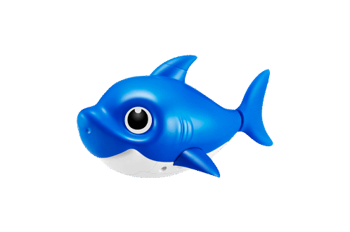 Robo Alive Junior Baby Shark New Silicon Fins Version Swimming Daddy Shark (Blue) by ZURU